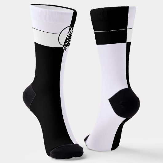 MIT MONOGRAMM O SOCKEN (Gewinkelt)