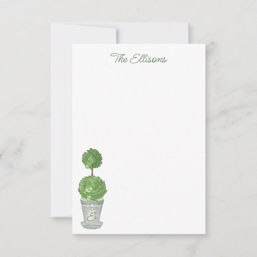 Mit Monogramm oberflächliche Mitteilungskarten (Vorderseite)