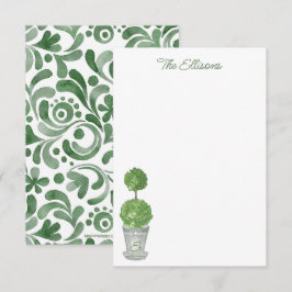 Mit Monogramm oberflächliche Mitteilungskarten