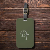 Mit Monogramm - Olivenöl Gepäckanhänger