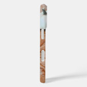 Mit Monogramm Orangen- und Blaufallpumpen Case-Mate iPhone Hülle (Rückseite / Rechts)