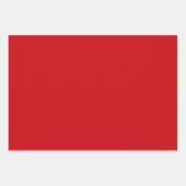 Mit Monogramm Ornamente Rot, Grün Weihnachten Geschenkpapier Set (Vorderseite 2)