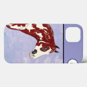 Mit Monogramm Overo Paint Horhead Case-Mate iPhone Hülle (Rückseite (Horizontal))