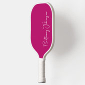 Mit Monogramm Paddel in Hot Pink Pickleball Schläger (Links)
