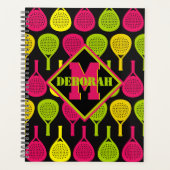 Mit Monogramm Paddel Neon Kundgebung Planer (Vorderseite)