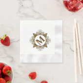 Mit Monogramm Paper Napkins Serviette (Beispiel)