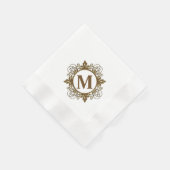 Mit Monogramm Paper Napkins Serviette (Ecke)
