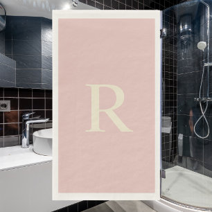 Mit Monogramm Papier, in Pink und Creme gehalten Serviette