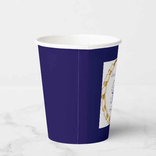 Mit Monogramm Papierbecher (Rechts)