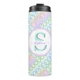 Mit Monogramm Pastel Custom Tumbler Geschenk für s Thermosbecher