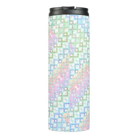 Mit Monogramm Pastel Custom Tumbler Geschenk für s Thermosbecher (Rückseite)
