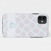 Mit Monogramm Pastel Rainbow Sundae Case-Mate iPhone Hülle (Rückseite (Horizontal))