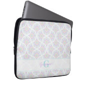 Mit Monogramm Pastel Rainbow Sundae Laptopschutzhülle (Vorne Rechts)