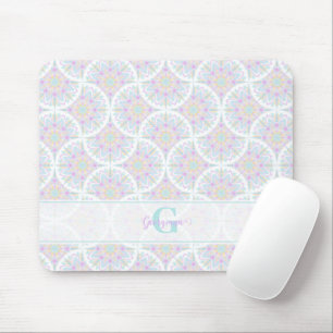 Mit Monogramm Pastel Rainbow Sundae Mousepad