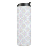 Mit Monogramm Pastel Rainbow Sundae Thermosbecher (Nach links gedreht)