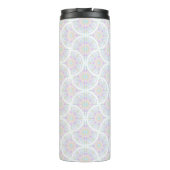 Mit Monogramm Pastel Rainbow Sundae Thermosbecher (Rückseite)