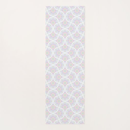 Mit Monogramm Pastel Rainbow Sundae Yogamatte (Rückseite)