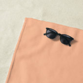 Mit Monogramm - pastellorange fest Strandtuch (Beispiel)