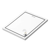 Mit Monogramm Pen Notizblock (Rotiert)