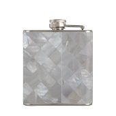 Mit Monogramm Perle Flachmann (Rückseite)