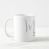 Mit Monogramm Personal Trainer Kaffeetasse (Links)