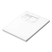 Mit Monogramm Personal Trainer Notizblock (Rotiert)