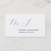 Mit Monogramm Personal Trainer Visitenkarte (Vorderseite)