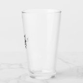 Mit Monogramm Personalisiert mit Ihren Initialen Glas (Links)