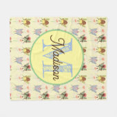 Mit Monogramm personalisierte Feendecke Fleecedecke (Vorderseite (Horizontal))