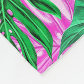 Mit Monogramm personalisierte Fleecedecke (Ecke)