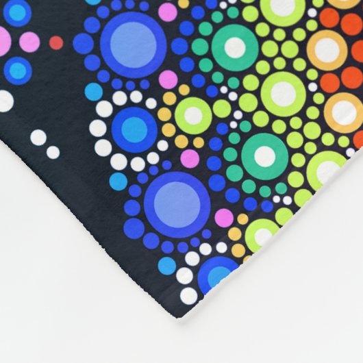 Mit Monogramm, personalisierte Fleecedecke (Ecke)