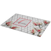 Mit Monogramm Personalisierte Küchenabteilung Schneidebrett (Ecke)