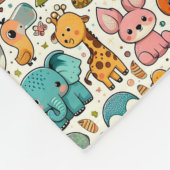 Mit Monogramm personalisierte Regenbogendecke Fleecedecke (Ecke)