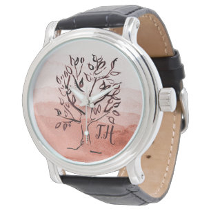 Mit Monogramm personalisierte Uhr im japanischen S