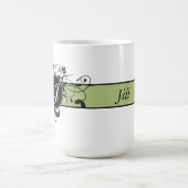 Mit Monogramm Personalisierter Extravaganter Blüh Kaffeetasse (Mittel)