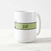 Mit Monogramm Personalisierter Extravaganter Blüh Kaffeetasse (VorderseiteRechts)