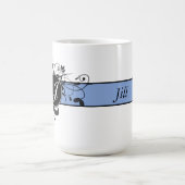 Mit Monogramm Personalisierter Extravaganter Blüh Kaffeetasse (Mittel)