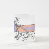 Mit Monogramm Personalisierter Extravaganter Blüh Mattglastasse (Mittel)