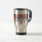 Mit Monogramm Personalisierter Extravaganter Blüh Reisebecher (VorderseiteRechts)
