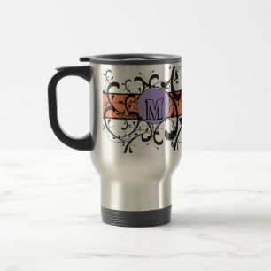 Mit Monogramm Personalisierter Extravaganter Blüh Reisebecher