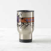 Mit Monogramm Personalisierter Extravaganter Blüh Reisebecher (Mittel)