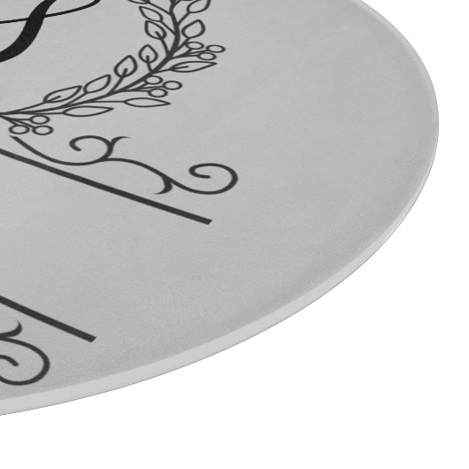 Mit Monogramm Personalisierter Familienname Schneidebrett (Ecke)