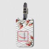 Mit Monogramm Personalisierter Gepäckträger Gepäckanhänger (Vorderseite Vertikal)