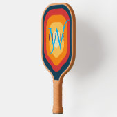 Mit Monogramm personalisierter Name Erstbearbeitba Pickleball Schläger (Links)