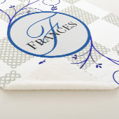 Mit Monogramm Personalisierter Sherpa-Blanket Sherpadecke (3/4)