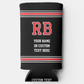 Mit Monogramm Personalisierter Text rot Selters Dosenkühler (Vorderseite)