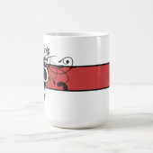 Mit Monogramm Personalisierter Viktorianischer Blü Kaffeetasse (Mittel)