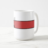 Mit Monogramm Personalisierter Viktorianischer Blü Kaffeetasse (VorderseiteRechts)