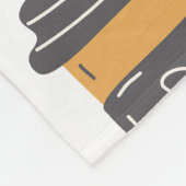 Mit Monogramm personalisierter Vlieskaffee Fleecedecke (Ecke)