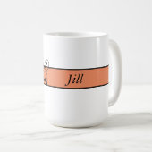Mit Monogramm personalisiertes extravagantes Kaffeetasse (VorderseiteRechts)